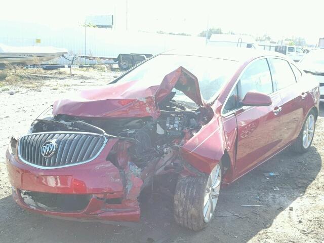 1G4PP5SK9D4247100 - 2013 BUICK VERANO RED photo 2