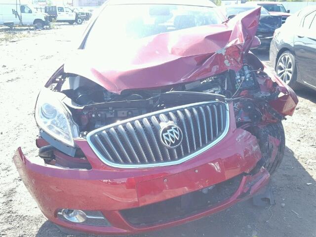 1G4PP5SK9D4247100 - 2013 BUICK VERANO RED photo 9