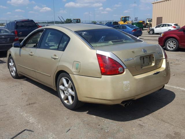 1N4BA41E24C820758 - 2004 NISSAN MAXIMA SE GOLD photo 3