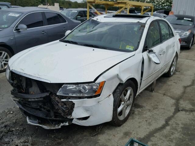 5NPET46F17H241739 - 2007 HYUNDAI SONATA GL WHITE photo 2