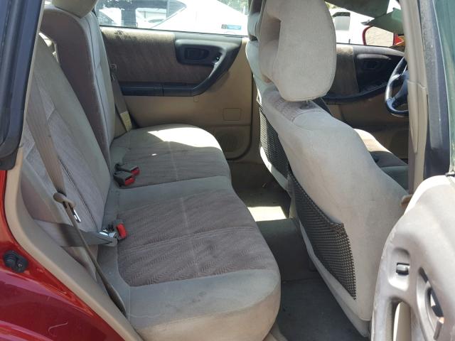 JF1SF65581H742511 - 2001 SUBARU FORESTER S RED photo 6