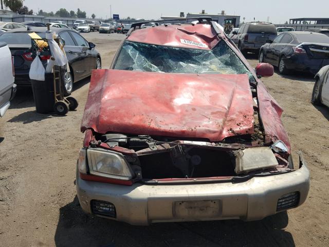 JF1SF65581H742511 - 2001 SUBARU FORESTER S RED photo 9