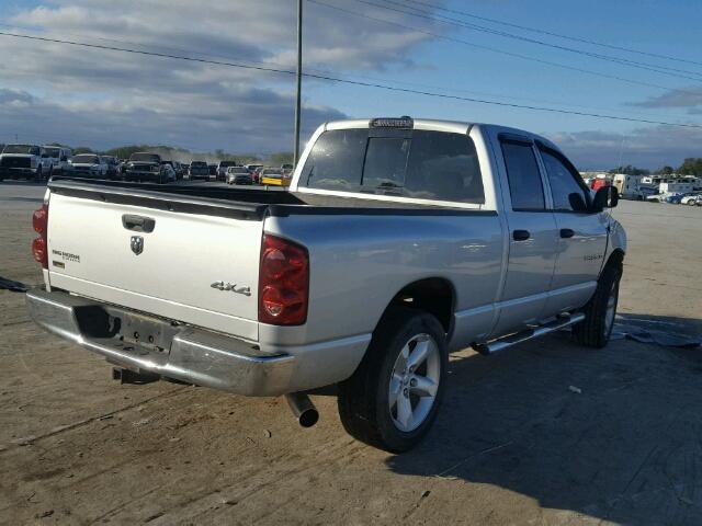 1D7HU18P37S244048 - 2007 DODGE RAM 1500 S SILVER photo 4