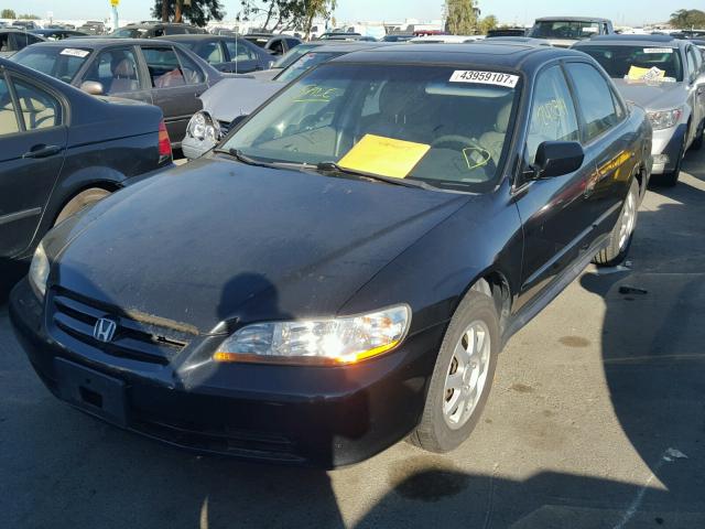 JHMCG66832C002379 - 2002 HONDA ACCORD EX BLACK photo 2