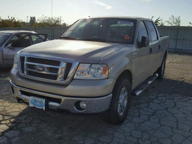 1FTPW14V58FB58836 - 2008 FORD F150 SUPER BEIGE photo 2