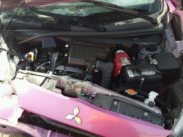 ML32A4HJ9EH005932 - 2014 MITSUBISHI MIRAGE ES PINK photo 7