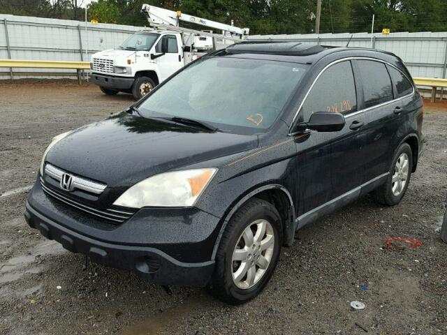 3CZRE385X8G700443 - 2008 HONDA CR-V EX BLACK photo 2