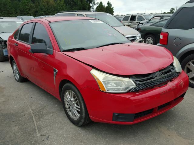 1FAHP35N28W250780 - 2008 FORD FOCUS SE RED photo 1