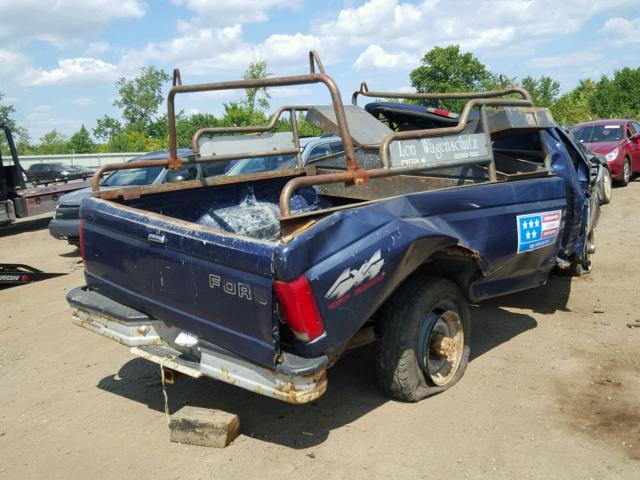 2FTHF26H7SCA78135 - 1995 FORD F250 BLUE photo 4