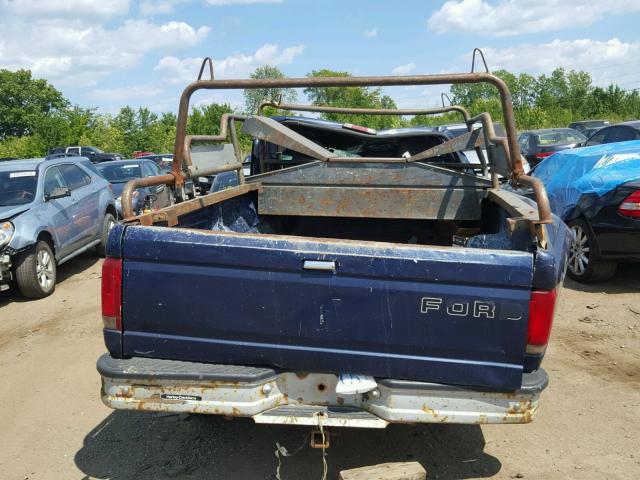 2FTHF26H7SCA78135 - 1995 FORD F250 BLUE photo 6