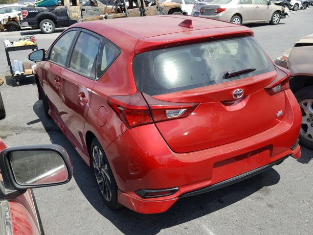 JTNKARJE8HJ549158 - 2017 TOYOTA COROLLA IM RED photo 3