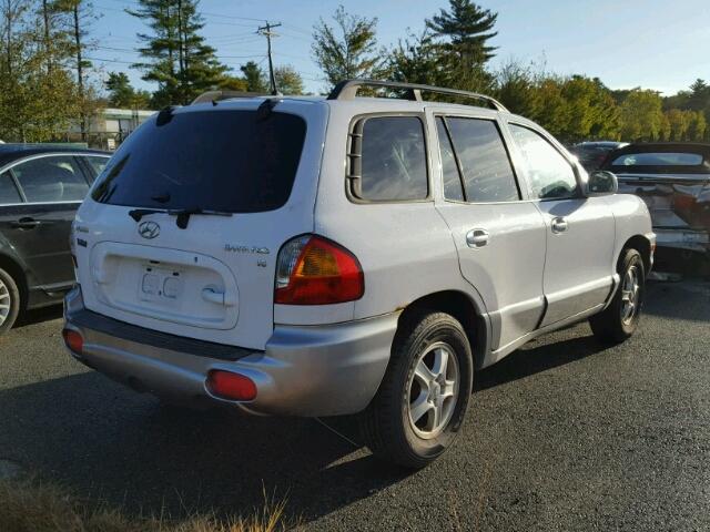 KM8SC13D94U778585 - 2004 HYUNDAI SANTA FE G WHITE photo 4