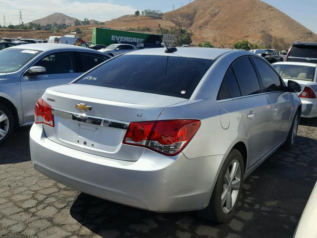 1G1PE5SB8F7199321 - 2015 CHEVROLET CRUZE LT SILVER photo 4