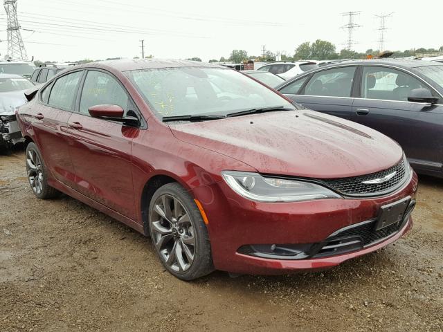 1C3CCCBB6FN558620 - 2015 CHRYSLER 200 S BURGUNDY photo 1