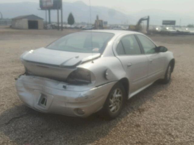 1G2NF52E84C223213 - 2004 PONTIAC GRAND AM S GRAY photo 4