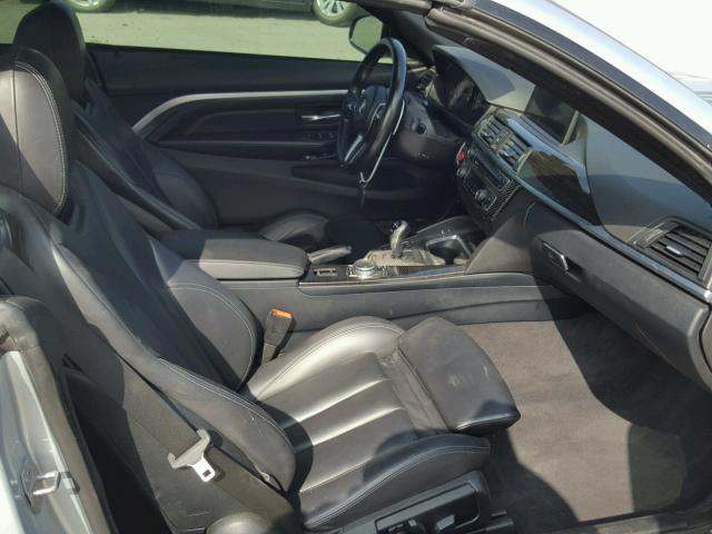 WBS3U9C59FJ968283 - 2015 BMW M4 BLUE photo 5