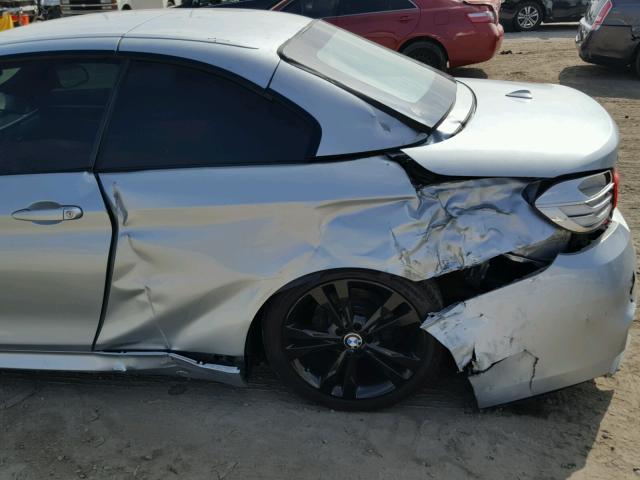 WBS3U9C59FJ968283 - 2015 BMW M4 BLUE photo 9