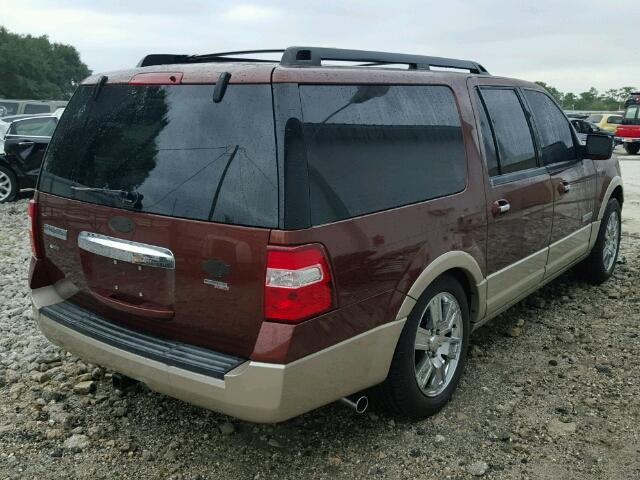 1FMFK17598LA08969 - 2008 FORD EXPEDITION MAROON photo 4