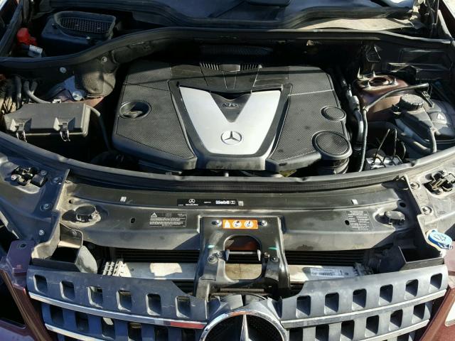 4JGBB22E97A195975 - 2007 MERCEDES-BENZ ML 320 CDI MAROON photo 7