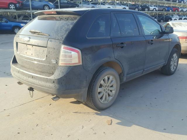 2FMDK49C57BB34250 - 2007 FORD EDGE SEL P BLACK photo 4