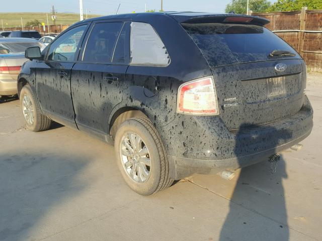 2FMDK49C57BB34250 - 2007 FORD EDGE SEL P BLACK photo 9