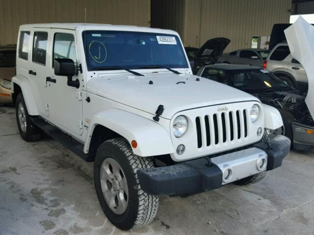 1C4BJWEGXEL224641 - 2014 JEEP WRANGLER U WHITE photo 1