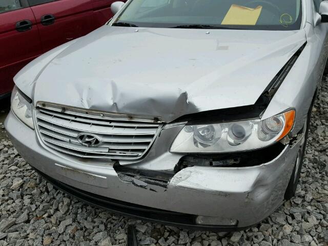 KMHFC46F66A089012 - 2006 HYUNDAI AZERA SE SILVER photo 9