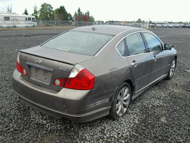 JNKBY01E06M205295 - 2006 INFINITI M45 BASE TAN photo 4