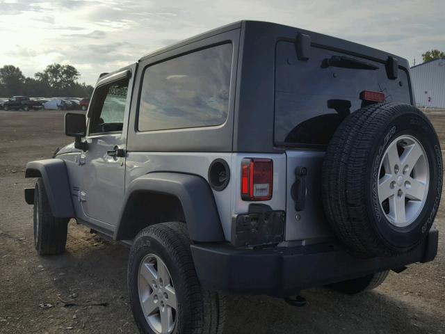 1C4AJWAG1EL265192 - 2014 JEEP WRANGLER S SILVER photo 3