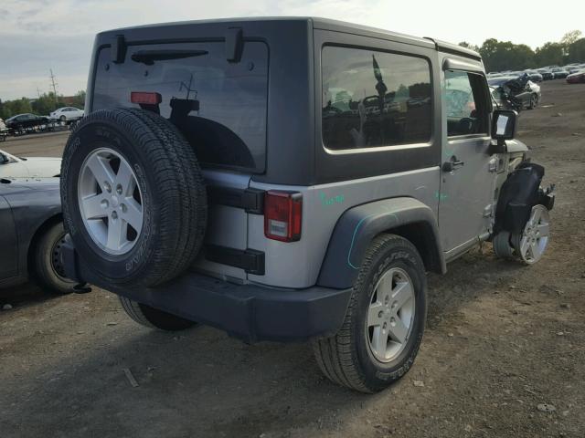 1C4AJWAG1EL265192 - 2014 JEEP WRANGLER S SILVER photo 4