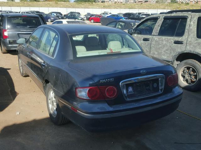 KNALD124455063276 - 2005 KIA AMANTI GRAY photo 3