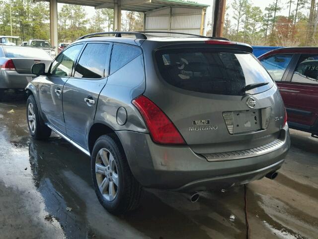 JN8AZ08WX7W653661 - 2007 NISSAN MURANO SE/ GRAY photo 3