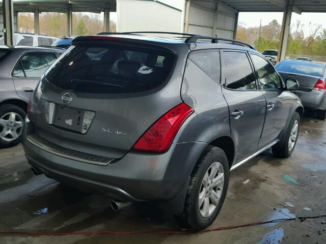 JN8AZ08WX7W653661 - 2007 NISSAN MURANO SE/ GRAY photo 4