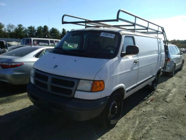 2D7JB21Z33K520838 - 2003 DODGE RAM VAN B2 WHITE photo 2