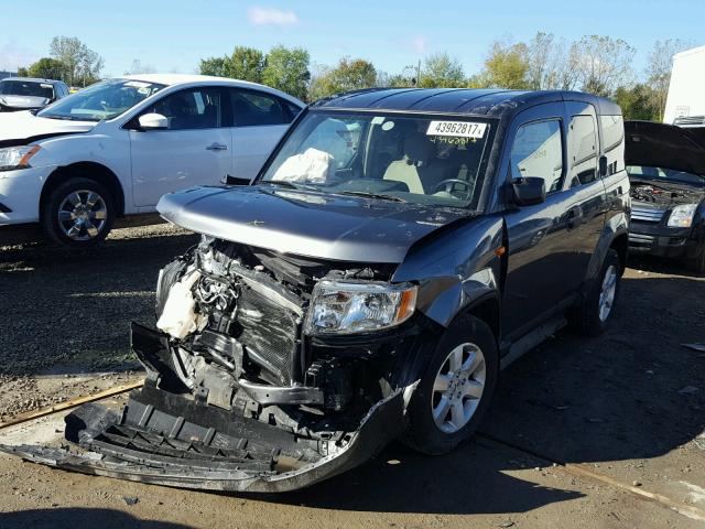 5J6YH1H73BL003876 - 2011 HONDA ELEMENT EX GRAY photo 2