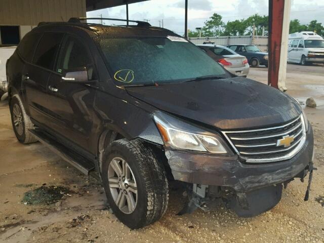 1GNKRGKD1FJ154251 - 2015 CHEVROLET TRAVERSE L GRAY photo 1