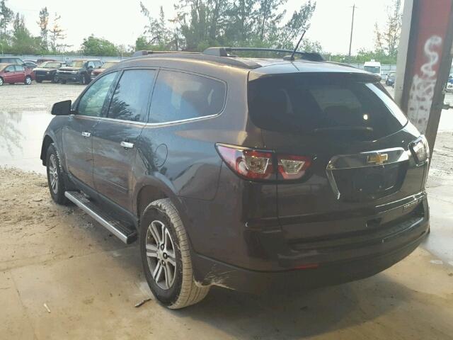 1GNKRGKD1FJ154251 - 2015 CHEVROLET TRAVERSE L GRAY photo 3