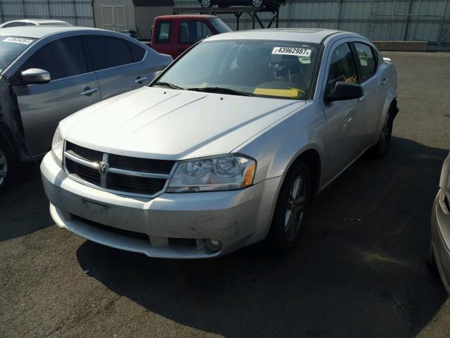 1B3LC56B19N510076 - 2009 DODGE AVENGER SILVER photo 2