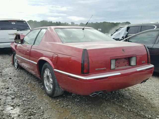 1G6ET1295XU601683 - 1999 CADILLAC ELDORADO T RED photo 3