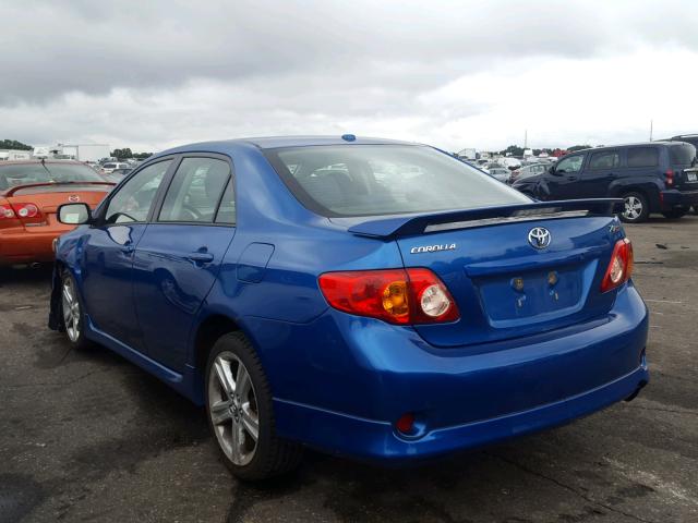 1NXBE40EX9Z066442 - 2009 TOYOTA COROLLA XR 蓝色 照片 3