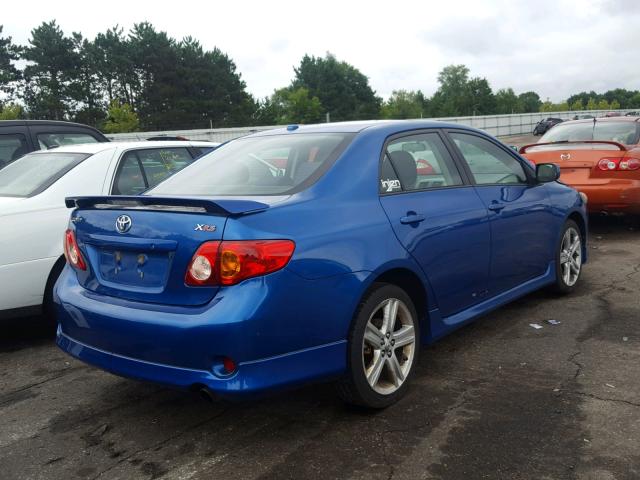 1NXBE40EX9Z066442 - 2009 TOYOTA COROLLA XR 蓝色 照片 4