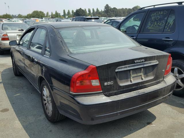 YV1TS91ZX41340789 - 2004 VOLVO S80 T6 BLACK photo 3