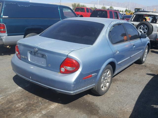 JN1CA31D41T611438 - 2001 NISSAN MAXIMA GXE BLUE photo 4