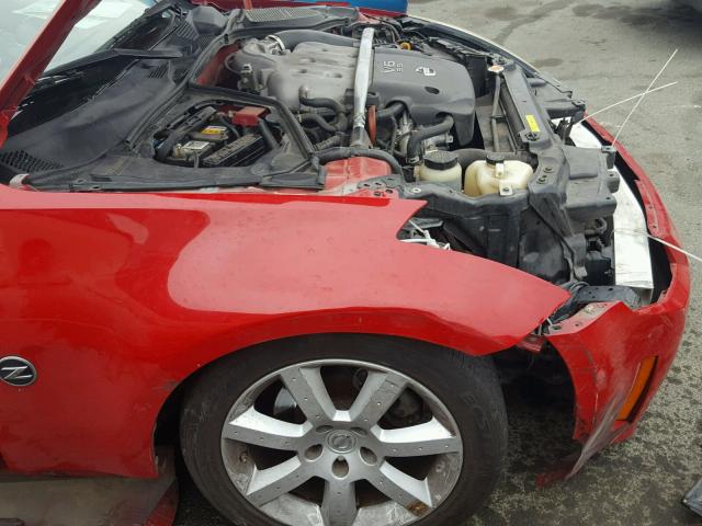 JN1AZ36AX5M752707 - 2005 NISSAN 350Z ROADS RED photo 9