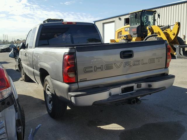 1GCEC19X87Z110772 - 2007 CHEVROLET SILVERADO GRAY photo 3