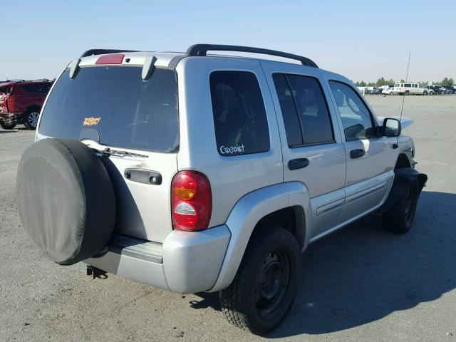 1J4GL58K92W107468 - 2002 JEEP LIBERTY LI SILVER photo 4