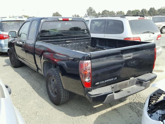 1GCCS199178203005 - 2007 CHEVROLET COLORADO BLACK photo 3