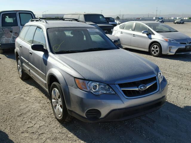 4S4BP60C496325760 - 2009 SUBARU OUTBACK BLACK photo 1