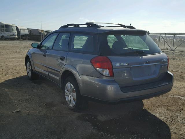 4S4BP60C496325760 - 2009 SUBARU OUTBACK BLACK photo 3