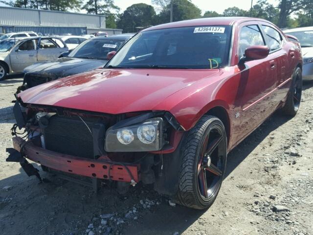 2B3CA3CV7AH137874 - 2010 DODGE CHARGER SX RED photo 2